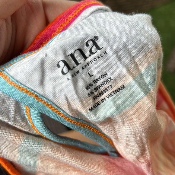 a.n.a Sleeveless Tank Tribal Maxi Dress Multicolored New - Picture 5 of 5